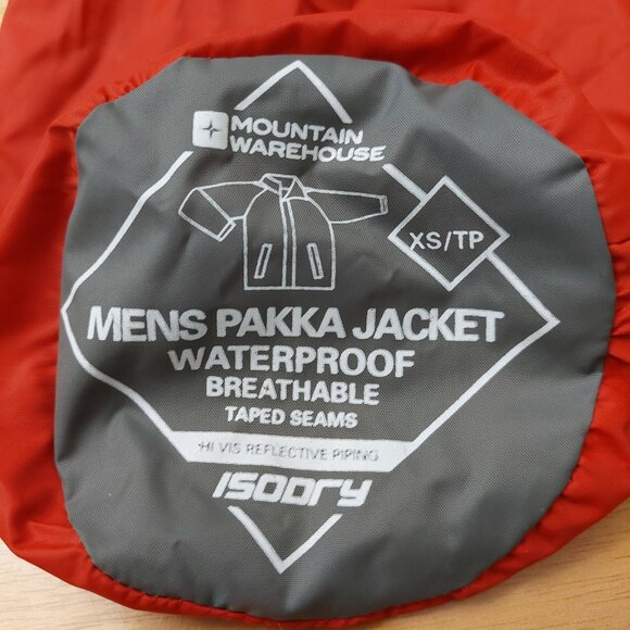 Mountain Warehouse Men's Pakka Waterproof Breathable Taped Seams Jacket Size XS - Picture 15 of 16